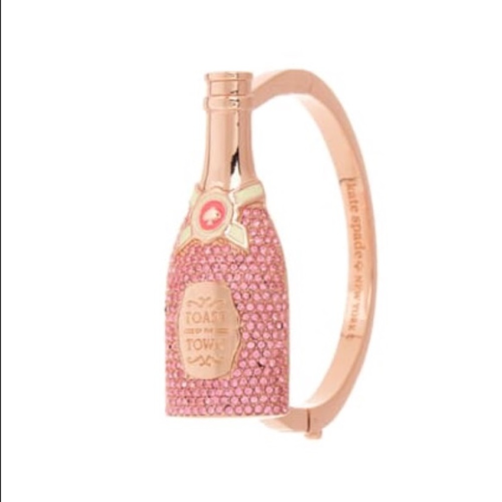 Kate Spade rose gold toast of the town bracelet